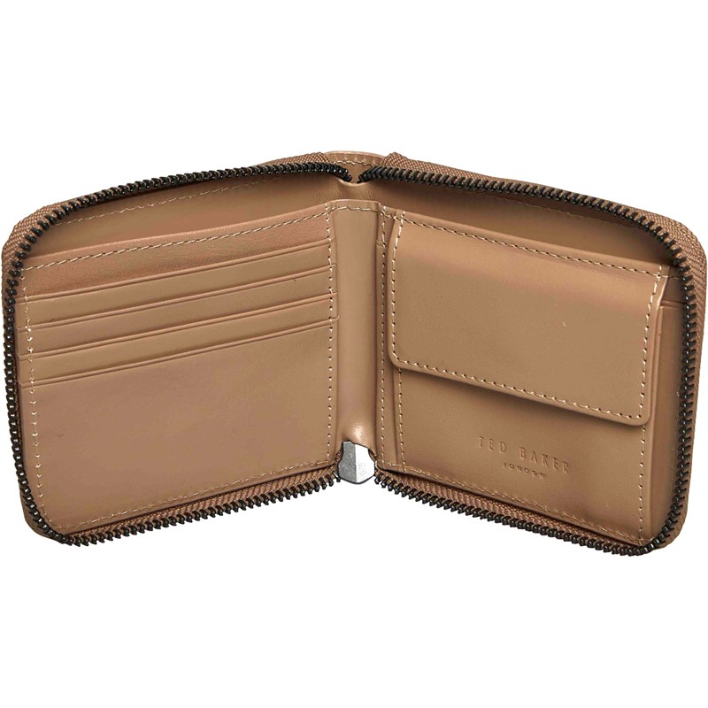 Ted Baker Mens Krolt Nubuck Wallet Brown