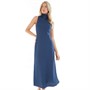 Ted Baker Womens Eleanar Cowl Neck Sleeveless Midi Slip Dress Dark-Blue