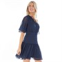 Ted Baker Womens Giggie Fit And Flare Tiered Mini Dress Dark-Blue