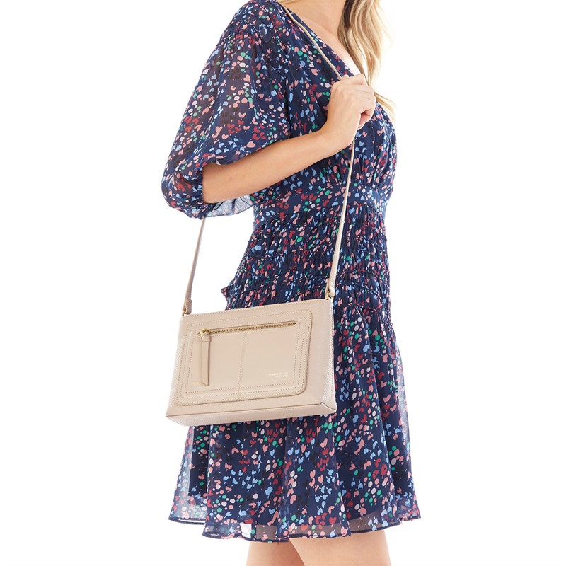 Ted Baker Womens Nishu Soft Grainy Leather Cross Body Bag Taupe