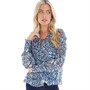 Ted Baker Womens Florrei Swing Blouse Mid-Blue