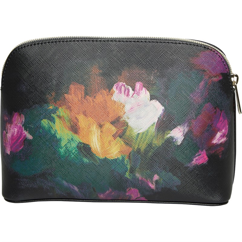 Ted Baker Womens Perycon Paint Brush Printed Make Up Bag Black