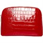 Ted Baker Womens Crocala Imitation Croc Make Up Bag Red