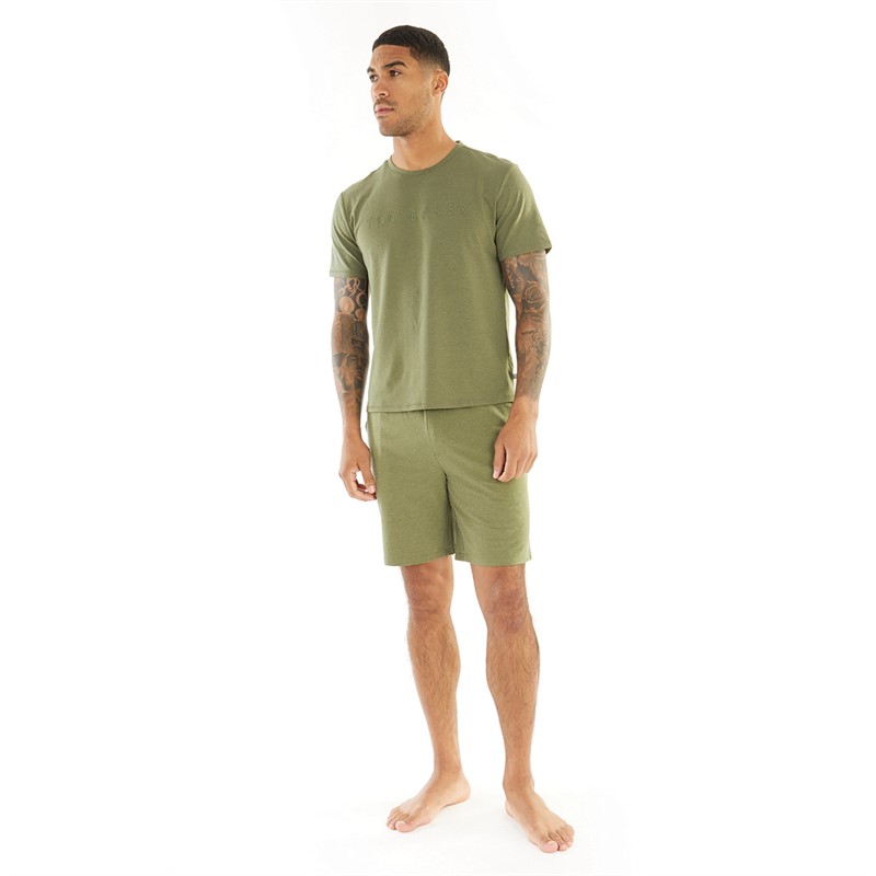 Ted Baker Mens Mens Lounge Shorts Khaki