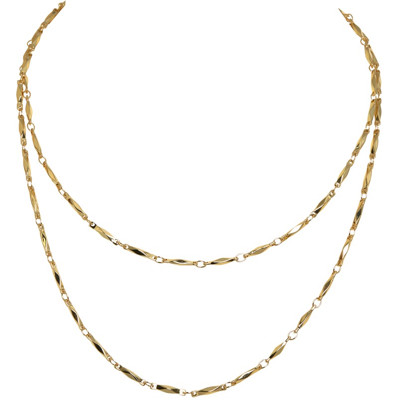 Ted Baker Womens Sparkle Wrap Chain 3-2-1 Necklace Gold