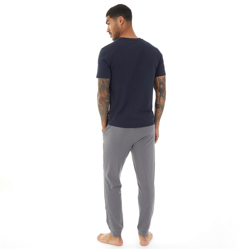 Ted Baker Mens T-Shirt And Joggers Set Navy/Light Grey