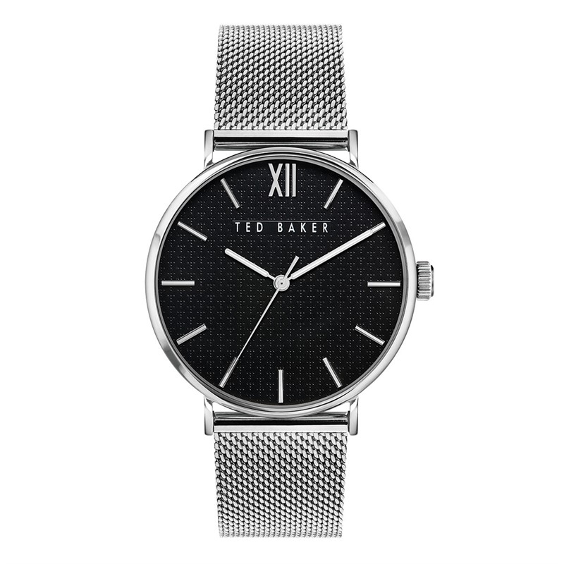 Ted Baker Mens Phylipa Timeless Watch Silver Tone/Black