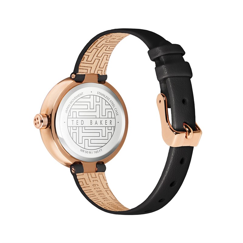 Ted Baker Womens Lenara Watch Rose Gold Tone/Black