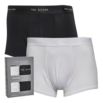 Ted Baker Mens Two Pack Cotton Trunks Black/White