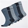 Ted Baker Mens Six Pack Crew Socks Blue