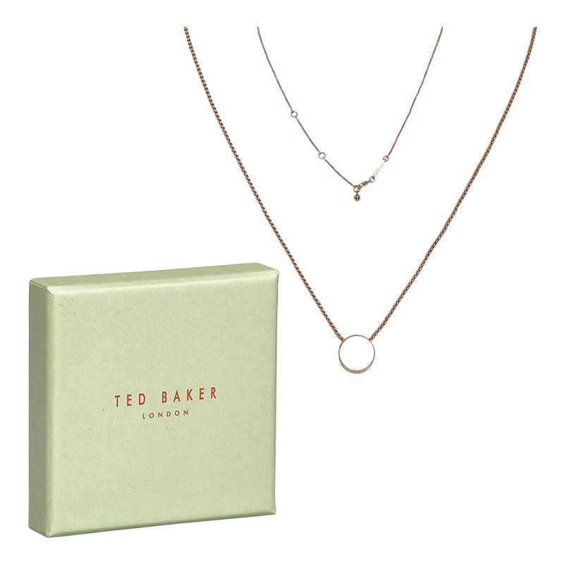 Ted Baker Womens Sebille Sparkle Dot Pendant Rose Gold Tone/Crystal