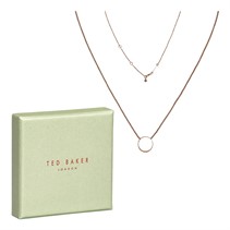 Ted Baker Womens Sebille Sparkle Dot Pendant Rose Gold Tone/Crystal