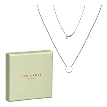 Ted Baker Womens Sebille Sparkle Dot Pendant Silver Tone/Crystal