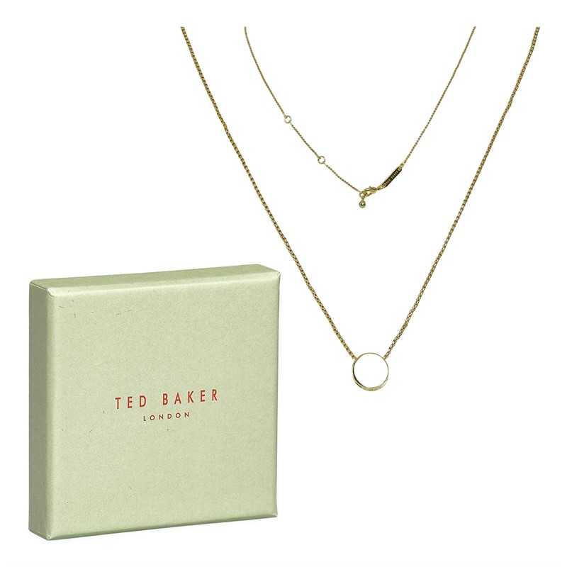 Ted Baker Womens Sebille Sparkle Dot Pendant Gold Tone/Crystal