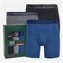 Ted Baker Mens Three Pack Cotton Boxer Briefs Sodalite Blue/Folkstone Grey/Navy