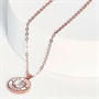 Ted Baker Womens Cherlie Pendant Necklace Rose Gold Tone/White