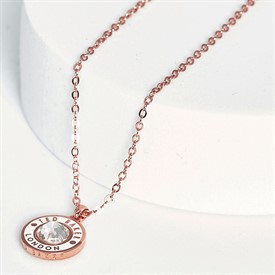 Buy Ted Baker Womens Cherlie Pendant Necklace Rose Gold Tone
