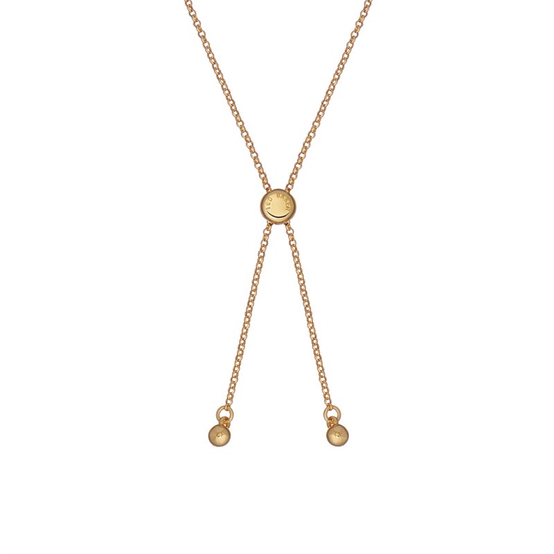 Ted Baker Womens Sarsah Sparkle Heart Adjustable Bracelet Gold Tone/Clear Crystal