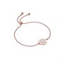 Ted Baker Womens Cherla Adjustable Bracelet Rose Gold Tone/White
