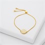 Ted Baker Womens Monelle Monogram Adjustable Bracelet Gold Tone/Ivory