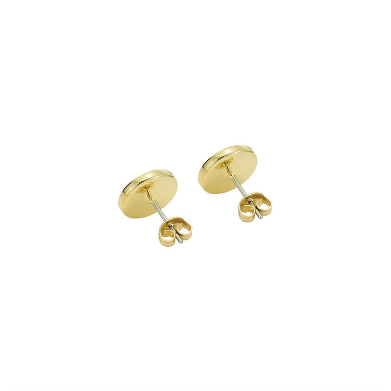 Ted Baker Womens Monlia Monogram Stud Earrings Gold Tone/Ivory