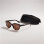 Ted Baker Womens Sunglasses Gloss Solid Black