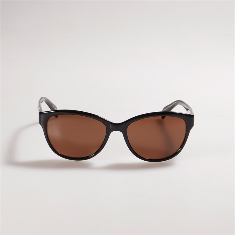 Ted Baker Womens Sunglasses Gloss Solid Black