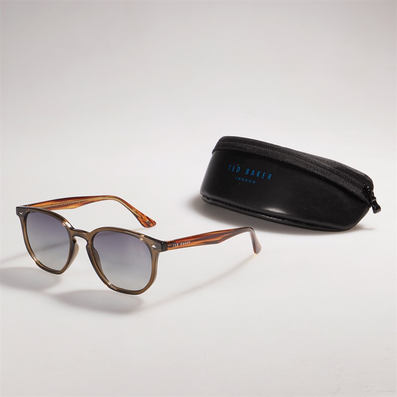 Ted Baker Mens Sunglasses Gloss Pale Crystal Grey