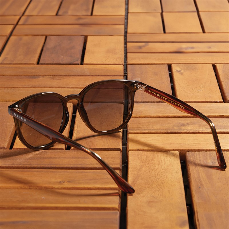 Ted Baker Mens Sunglasses Gloss Pale Crystal Grey