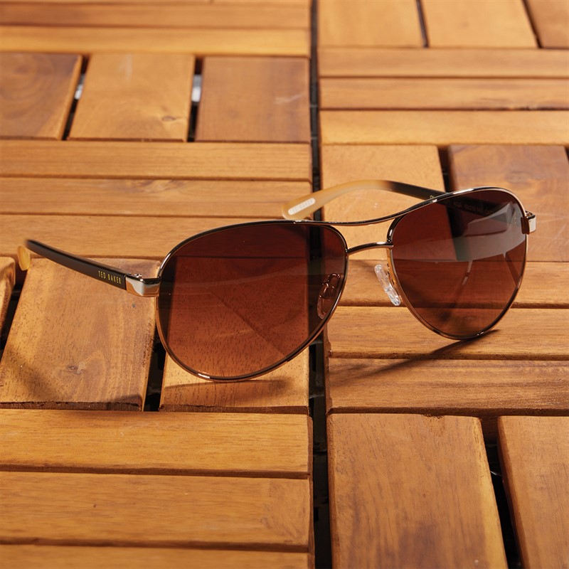 Ted Baker Mens Sunglasses Gold