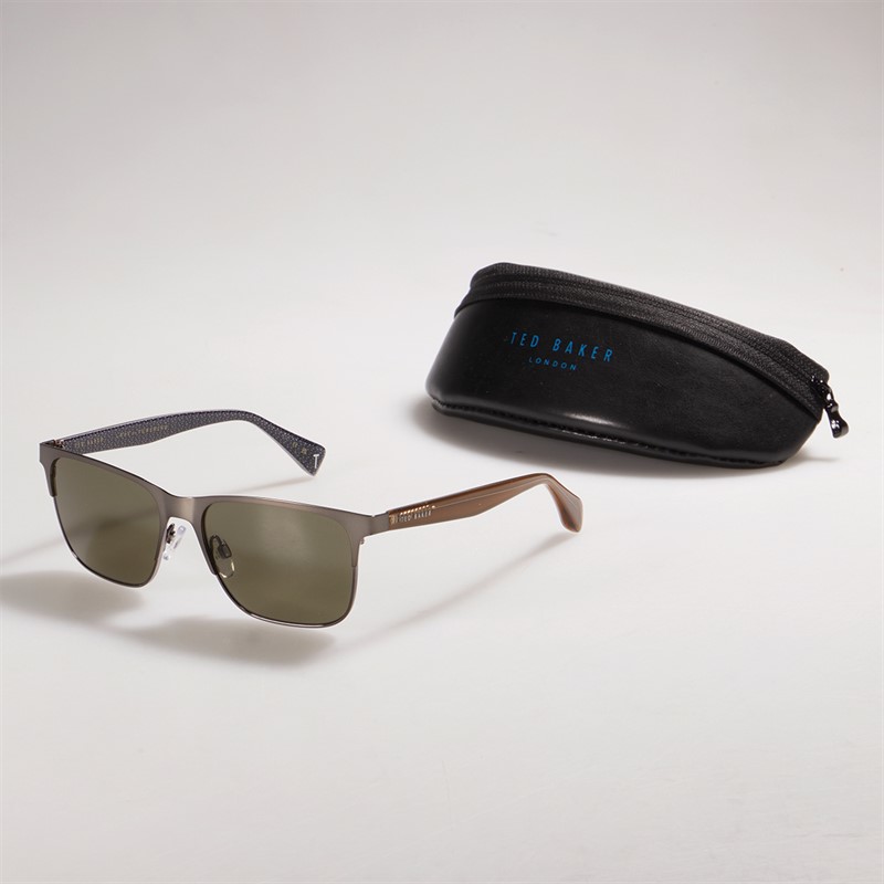 Ted Baker Mens Sunglasses Matte Dark Gun