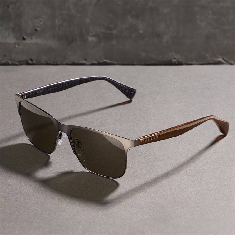 Ted Baker Mens Sunglasses Matte Dark Gun