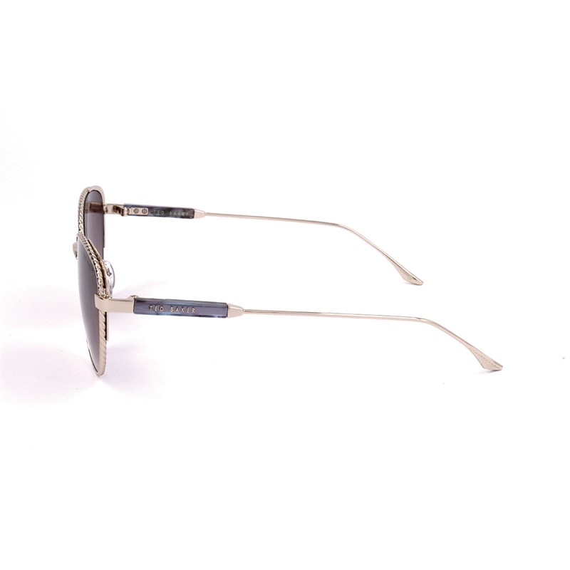 Ted Baker Womens Sunglasses Shiny Gold