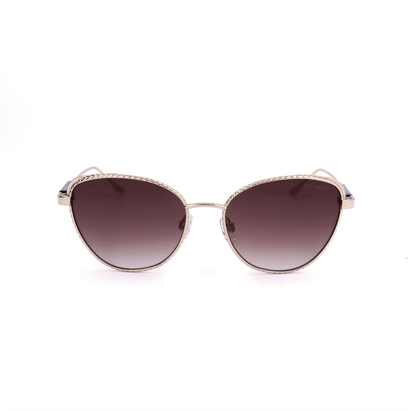 Ted Baker Womens Sunglasses Shiny Gold