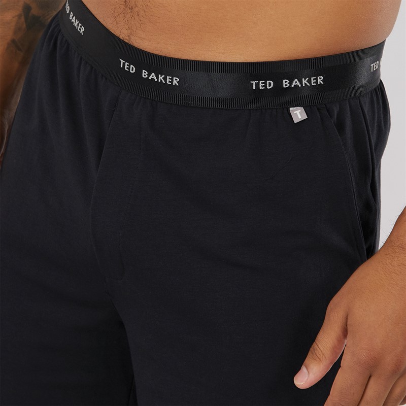 Ted Baker Mens T-Shirt And Shorts Lounge Set Black