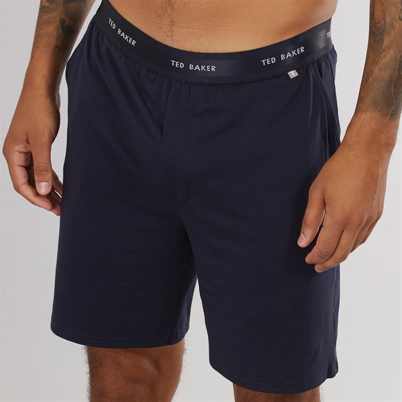 Ted Baker Mens T-Shirt And Shorts Lounge Set Navy