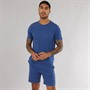 Ted Baker Mens T-Shirt And Shorts Lounge Set Estate Blue