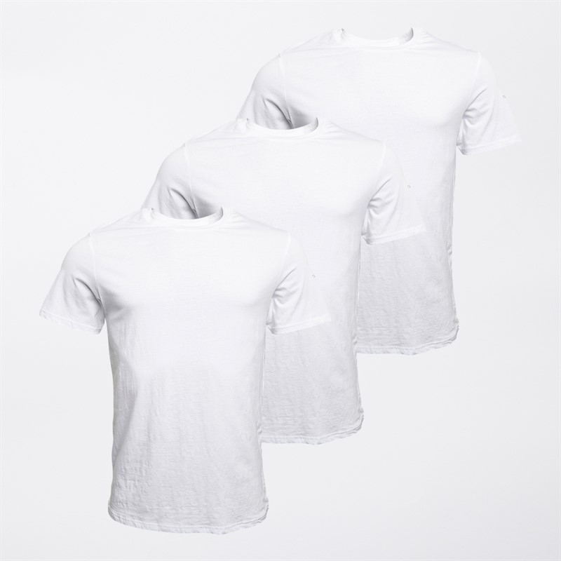 Ted Baker Mens Three Pack Crew Neck T-Shirts White