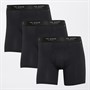 Ted Baker Mens Three Pack Cotton Boxer Briefs Black/Black/Black