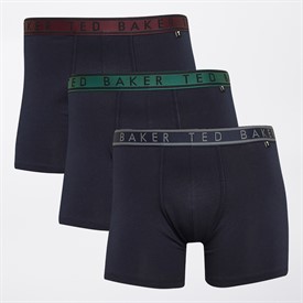 TedBakerMensThreePackBoxersNavyWinetasting/NavyTrekking/NavyNavy