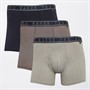 Ted Baker Mens Three Pack Boxers Navy/Ares/Heather Grey