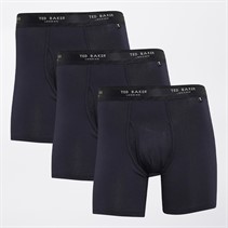 Ted Baker Mens Three Pack Cotton Boxer Briefs Navy/Navy/Navy