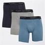 Ted Baker Mens Three Pack Cotton Boxer Briefs Black/White/Grey