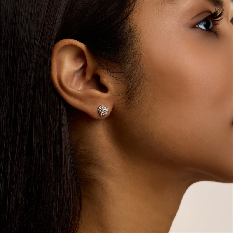 Ted Baker Womens Adoraa Crystal Stud Earrings Silver Tone