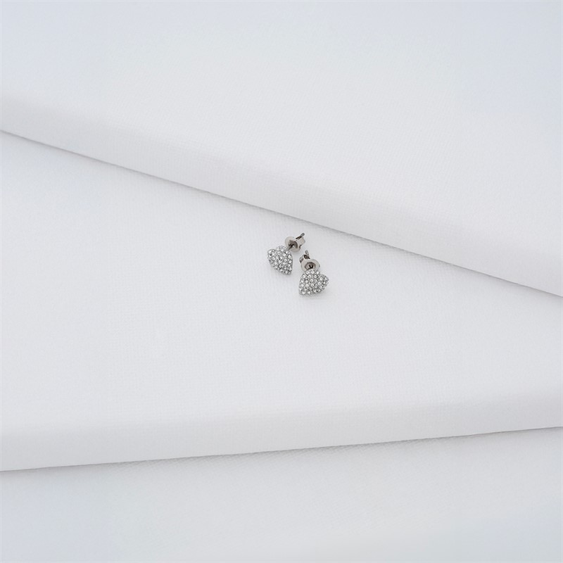 Ted Baker Womens Adoraa Crystal Stud Earrings Silver Tone