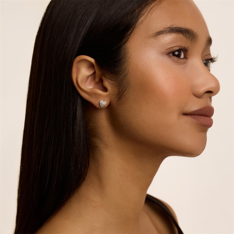 Ted Baker Womens Adoraa Crystal Stud Earrings Silver Tone