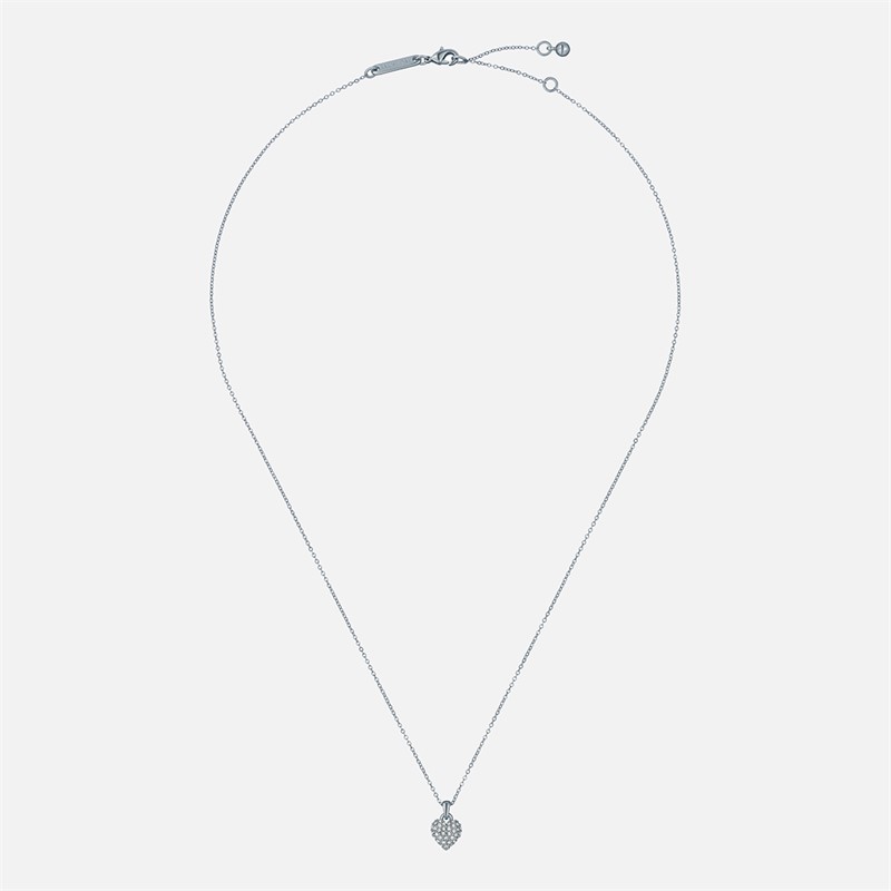 Ted Baker Womens Adorina Crystal Pendant Necklace Silver Tone