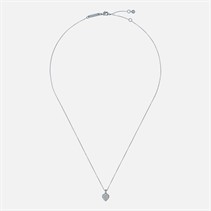 Ted Baker Womens Adorina Crystal Pendant Necklace Silver Tone