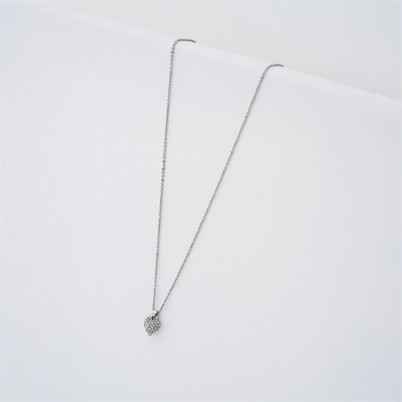 Ted Baker Womens Adorina Crystal Pendant Necklace Silver Tone