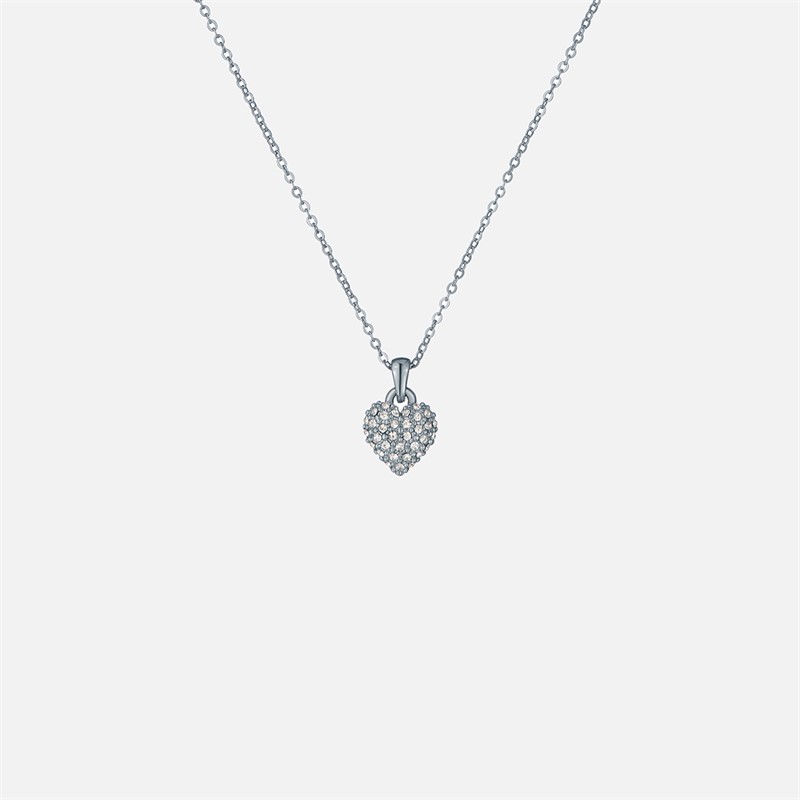 Ted Baker Womens Adorina Crystal Pendant Necklace Silver Tone